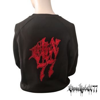Pullover "Ehrenkodex77", schwarz,  Schriftzug gestickt